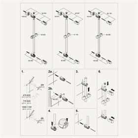 Grohe Vitalio Start 100 2 Akışlı Sürgülü Duş Seti