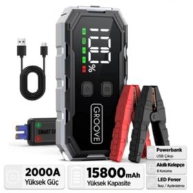Groove F11 15800 MAH 2000A Taşınabilir Akü Takviye Cihazı