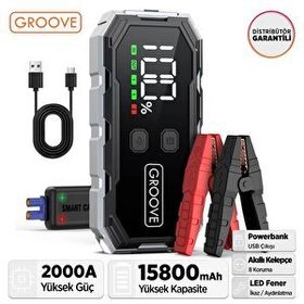 Groove F11 15800 MAH 2000A Taşınabilir Akü Takviye Cihazı
