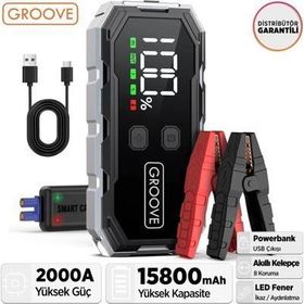 Groove F11 15800 MAH 2000A Taşınabilir Akü Takviye Cihazı