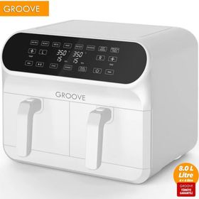 Groove Max Plus XXL 8 lt Çift Hazneli 1800W Beyaz Airfryer