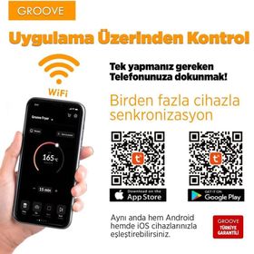 Groove Max XXL 7 lt 1800W Wi-Fi Smart Beyaz Airfryer