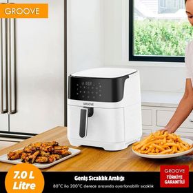 Groove Max XXL 7 lt 1800W Wi-Fi Smart Beyaz Airfryer