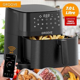 Groove Max XXL 7 lt 1800W Wi-Fi Smart Siyah Airfryer