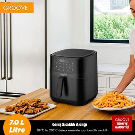 Groove Max XXL 7 lt 1800W Wi-Fi Smart Siyah Airfryer