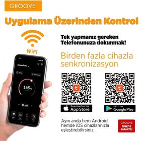 Groove Max XXL 7 lt 1800W Wi-Fi Smart Siyah Airfryer