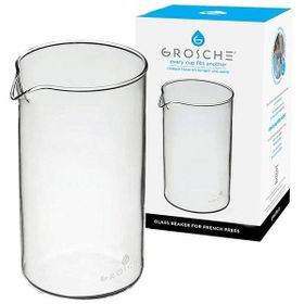 Grosche 3 Cup 350 ml French Press Şeffaf Yedek Cam