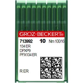 Groz Beckert Düz Makine Kilit Dikiş İğnesi / 134 ER/797 ER/PFX134 ER 16/100 100 Adet Dikiş İğnesi