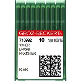 Groz Beckert Düz Makine Kilit Dikiş İğnesi / 134 ER/797 ER/PFX134 ER 16/100 100 Adet Dikiş İğnesi