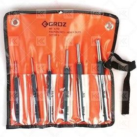 Groz PPHD6ST 6'lı Kısa Pim Zımba Takımı