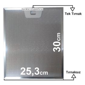Grundig GDI 5472 X Davlumbaz Filtresi Aspiratör Filtre