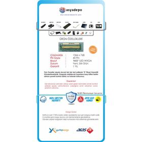 Grundig GNB 1460 A1 i3 Notebook Uyumlu LCD Ekran Panel