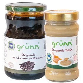 Grünn Organik Tahin 300 gr + 850 gr Keçiboynuzu Pekmezi