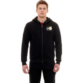 GS Store 230612K Siyah Gs Şampiyonlar Ligi Ucl Zip Hoodie Erkek Sweatshirt