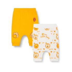 GS Store B221041 Sarı Gri 2'li Bebek Eşofman Altı
