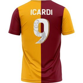 GS Store E232252 Sarı Kırmızı Galatasaray Mauro Icardi Taraftar Erkek T-shirt