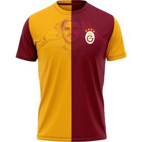 GS Store E232252 Sarı Kırmızı Galatasaray Mauro Icardi Taraftar Erkek T-shirt