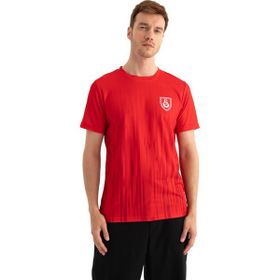 GS Store E232386 Kırmızı Galatasaray Kaan Ayhan Design Fc Erkek T-shirt