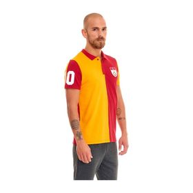 GS Store E88083 Sarı Kırmızı Galatasaray Metin Oktay Polo Erkek T-shirt