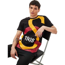 GS Store E88153 Galatasaray Büyük Logolu Tee Siyah Erkek T-shirt