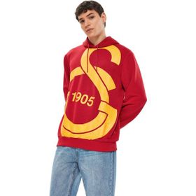 GS Store E88154 Kırmızı Galatasaray Büyük Logolu Erkek Sweatshirt
