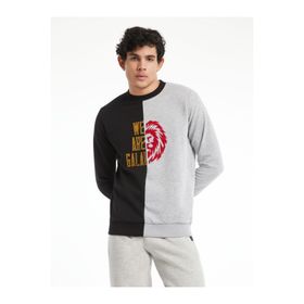 GS Store Y232023 Galatasaray Siyah Gri Melanj Erkek Sweatshirt