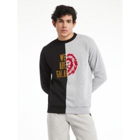 GS Store Y232023 Galatasaray Siyah Gri Melanj Erkek Sweatshirt