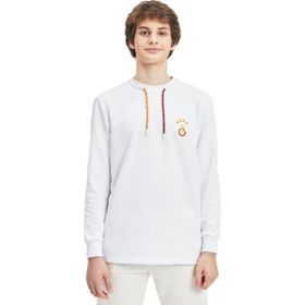 GS Store Y241215 Galatasaray Beyaz Erkek Sweatshirt