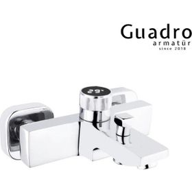 Guadro Armatür Krom Dereceli Dijital Banyo Bataryası