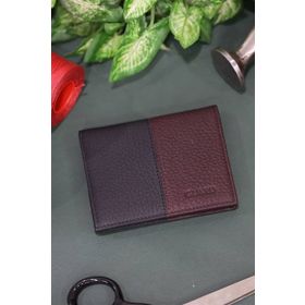 GUARD 1334.G.04/01 Mat Bordo/siyah Deri Erkek Cüzdan