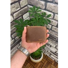 GUARD 2265/03.039 Antik Taba Fermuarlı Yatay Mini Deri Cüzdan