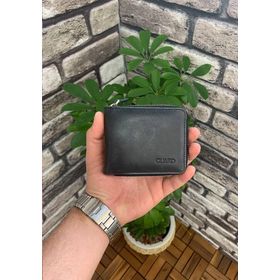 GUARD 2265/C01.039 Antik Siyah Fermuarlı Yatay Mini Deri Cüzdan