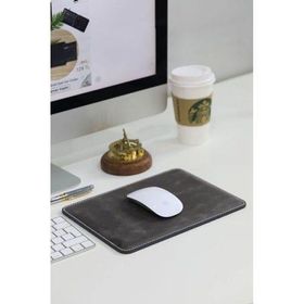 Guard 26x20 cm Dikiş Detaylı Antik Gri Deri Mouse Pad