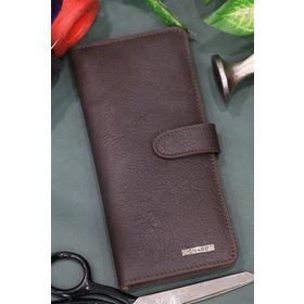 GUARD 3032.G.02M Mat Kahverengi Kart Ve Para Slotlu Deri Telefon Cüzdanı
