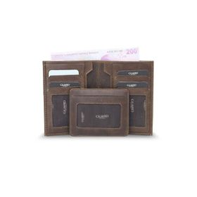 Guard Antik Kahverengi Gizli Kartlıklı Deri Erkek Cüzdanı