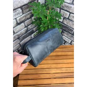 Guard Antik Siyah Unisex Deri El Çantası