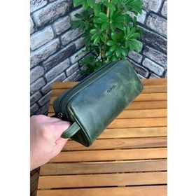 Guard Antik Yeşil Unisex Deri El Çantası