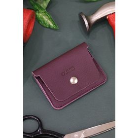 Guard Bordo Kağıt Para Bölmeli Mini Deri Kartlık