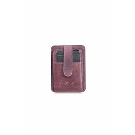 Guard Dikey Crazy Bordo Deri Kartlık