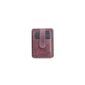 Guard Dikey Crazy Bordo Deri Kartlık