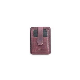 Guard Dikey Crazy Bordo Deri Kartlık