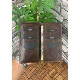 Guard GRD2403XW22470 Antik Kahverengi Telefon Girişli El Portföyü