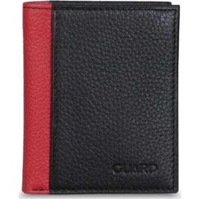 Guard GRD2403XW22505 Siyah Kırmızı Mini Deri Erkek Cüzdan