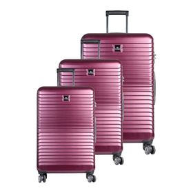 Guard GRD2403XW22546 Polikarbon Bordo Kırılmaz 3'lü Seyahat Valiz Set
