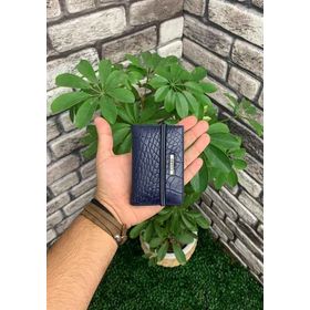 Guard Lacivert Croco Desenli Lastikli Spor Kartlık