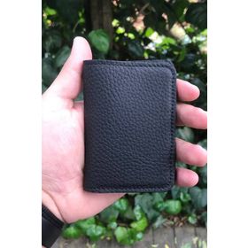 Guard Minimal Siyah Mat Deri Kartlık