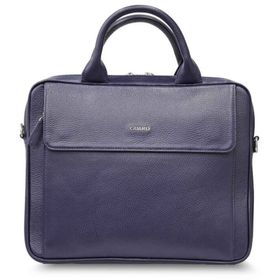 Guard P1707 Lacivert Hakiki Deri 14 inç Laptop ve Evrak Çantası