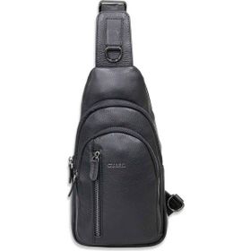 Guard P1938 Siyah Hakiki Deri Çapraz Çanta