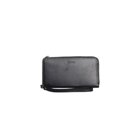 Guard P3043 Antik Siyah Çok Fonksiyonlu Hakiki Deri Unisex Cüzdan ve El Çantası