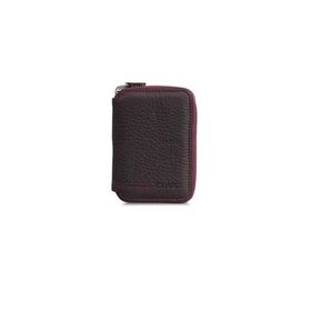 Guard P796 Bordo Fermuarlı Hakiki Deri Mini Cüzdan Erkek